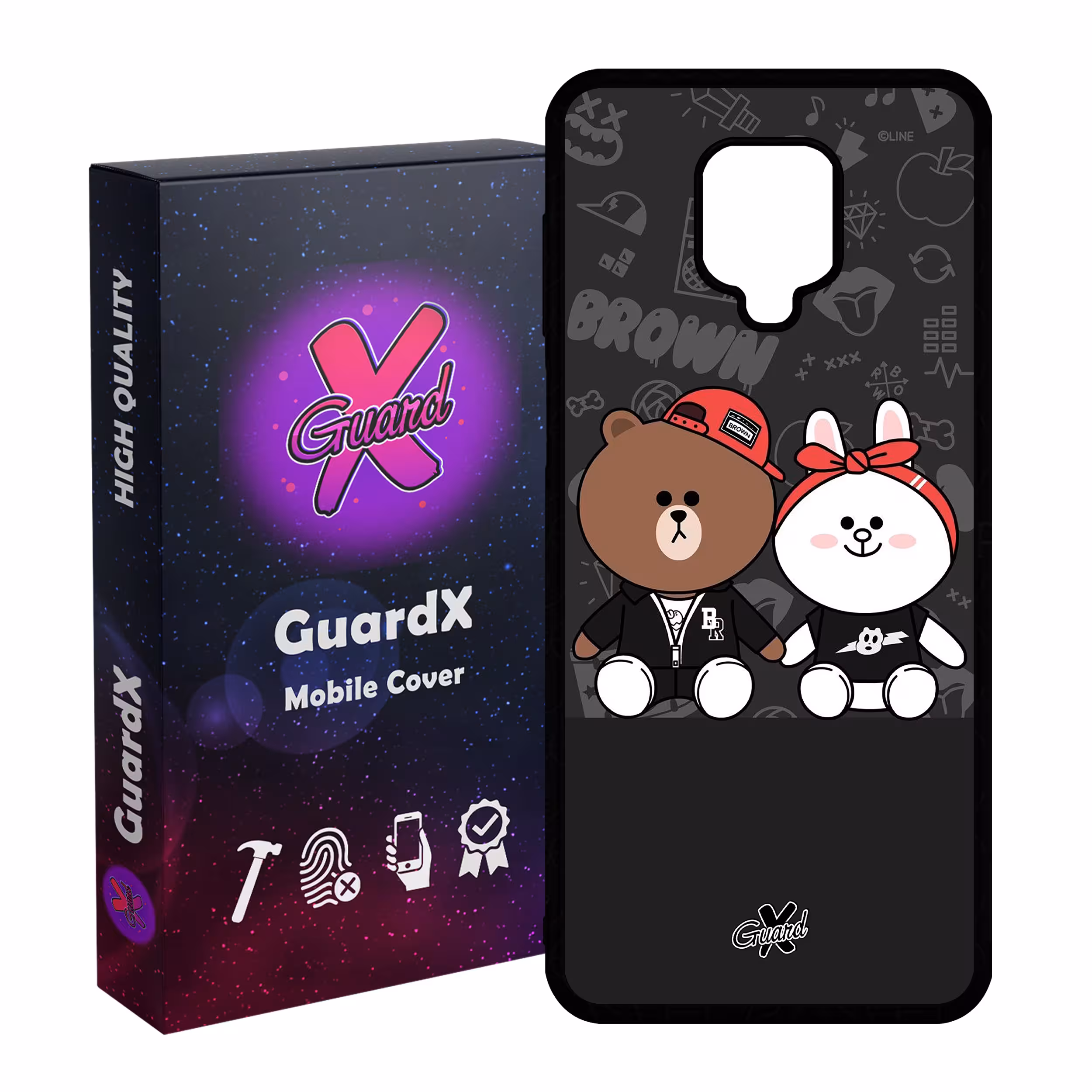 کاور گارد ایکس طرح Friends مدل Glass10127 مناسب برای گوشی موبایل شیائومی Redmi Note 9S / Note 9 Pro / Note 9 Pro Max