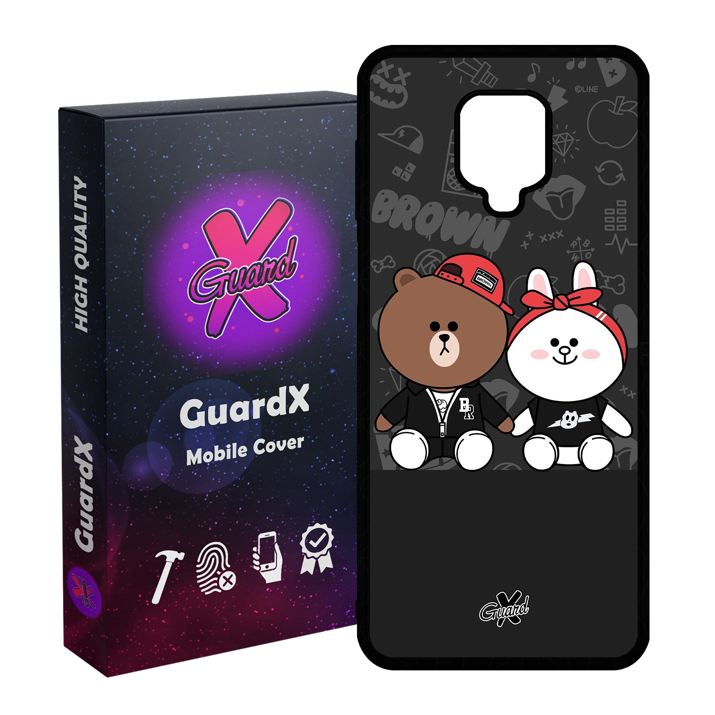 کاور گارد ایکس طرح Friends مدل Glass10127 مناسب برای گوشی موبایل شیائومی Redmi Note 9S / Note 9 Pro / Note 9 Pro Max