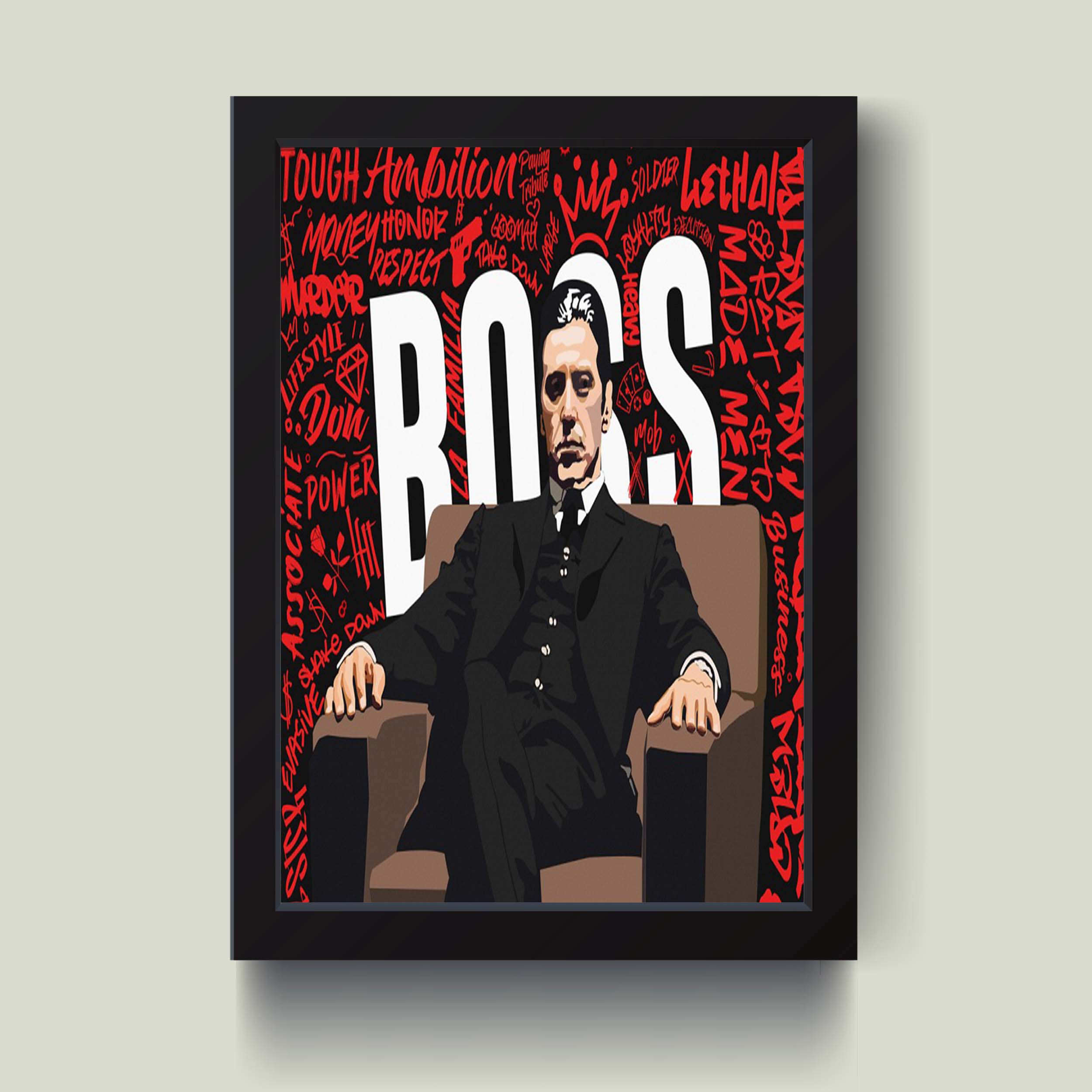 تابلو مدل God father پدرخوانده کد S0122-b