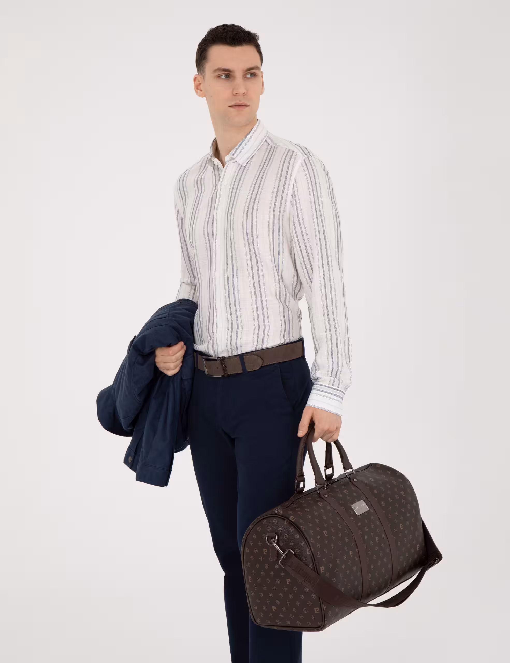 کیف مردانه قهوه ای پیرکاردین - فروشگاه لباس شهرمون