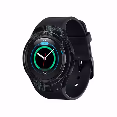 برچسب ماهوت طرح Graphite_Green_Marble مناسب برای ساعت هوشمند سامسونگ Galaxy Gear S2