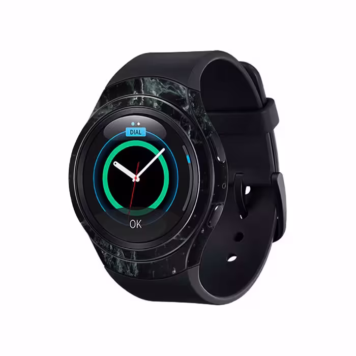 برچسب ماهوت طرح Graphite_Green_Marble مناسب برای ساعت هوشمند سامسونگ Galaxy Gear S2