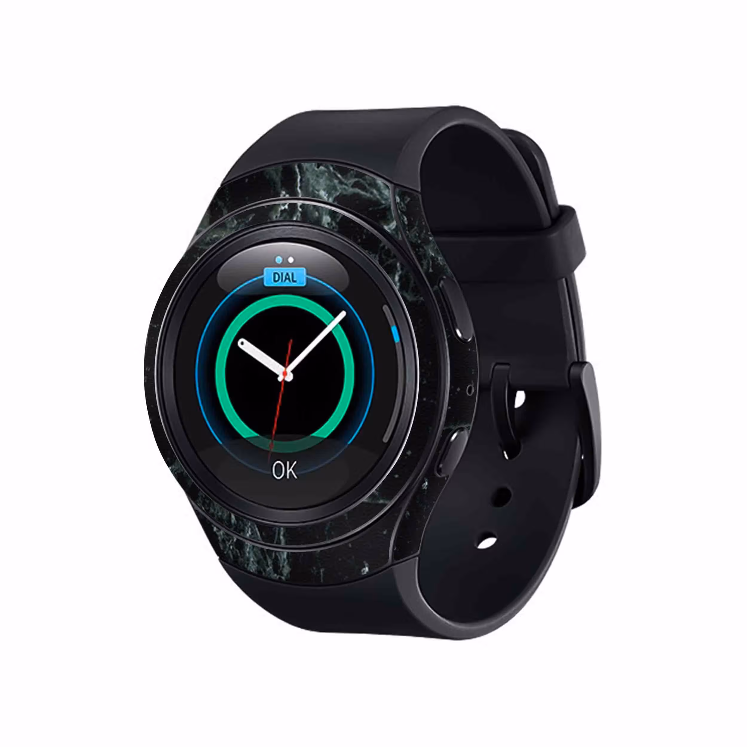 برچسب ماهوت طرح Graphite_Green_Marble مناسب برای ساعت هوشمند سامسونگ Galaxy Gear S2
