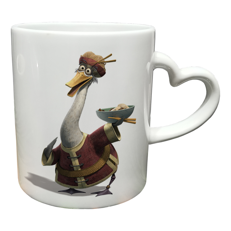 ماگ مدل دسته قلبی طرح پاندا کنگ فو کار کد 68