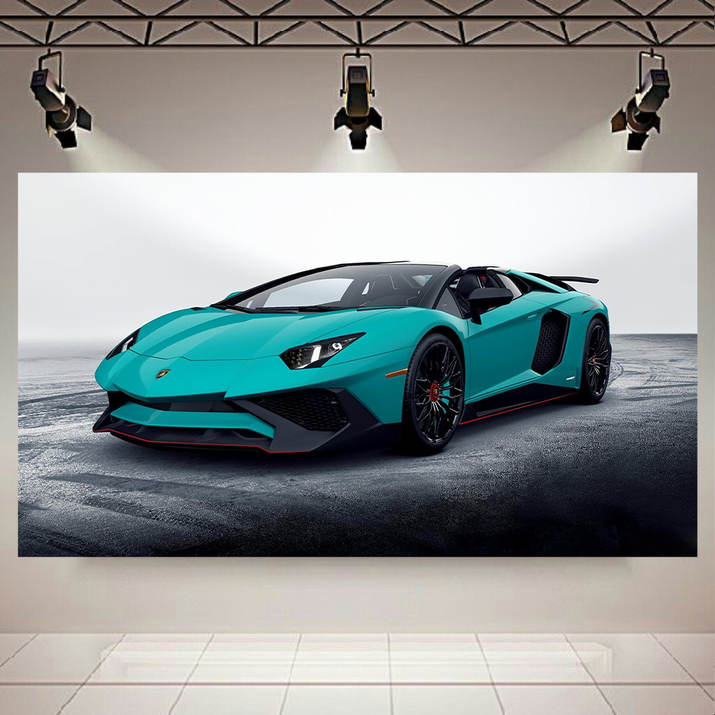 تابلو بوم طرح ماشین طرح لامبورگینی مدل Aventador کد AR9150