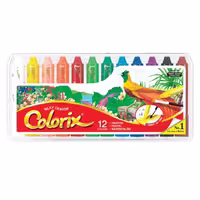 پاستل پیچی روغنی 12 رنگ آموس AMOS مدل Colorix سه کاره