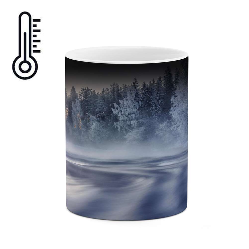 ماگ حرارتی کاکتی طرح منظره برفی مدل mgh14976