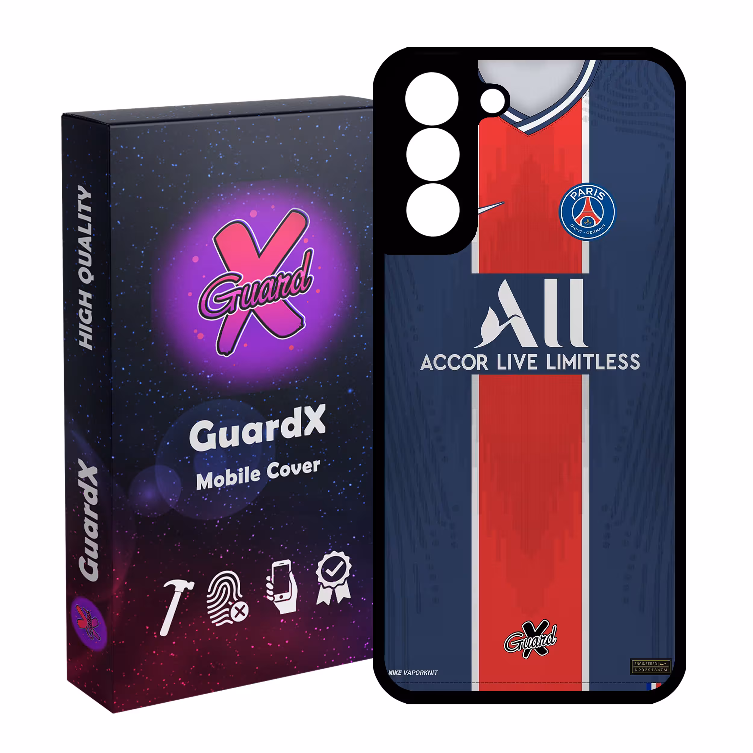 کاور گارد ایکس طرح PSG مدل Glass10255 مناسب برای گوشی موبایل سامسونگ Galaxy S21 FE