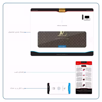 برچسب پوششی ماهوت مدل LOUIS-VUITTON-Logo مناسب برای تبلت سونی Xperia Tablet Z LTE 2013