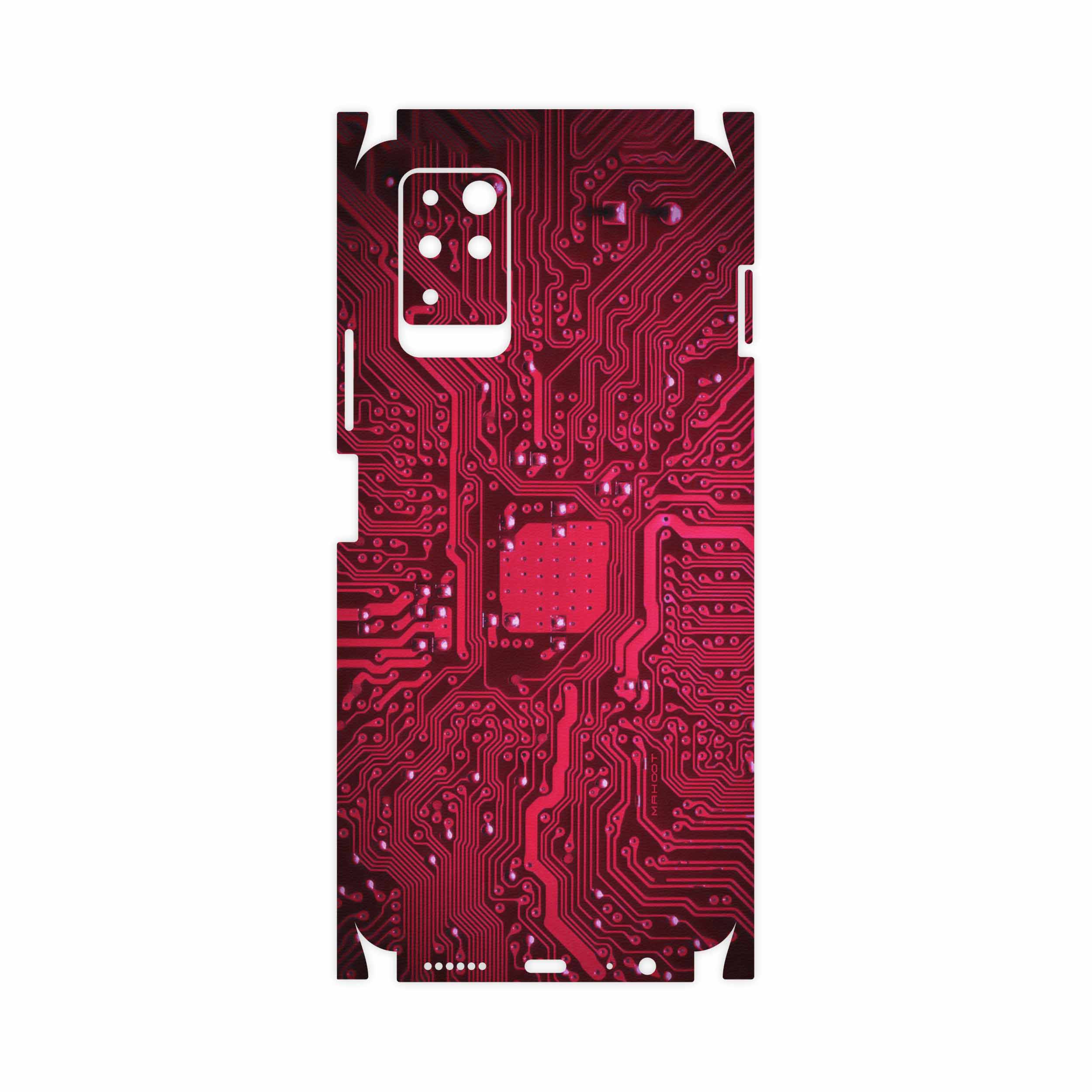 برچسب پوششی ماهوت مدل Red-Printed-Circuit-Board-FullSkin مناسب برای گوشی موبایل اینفینیکس Note 10