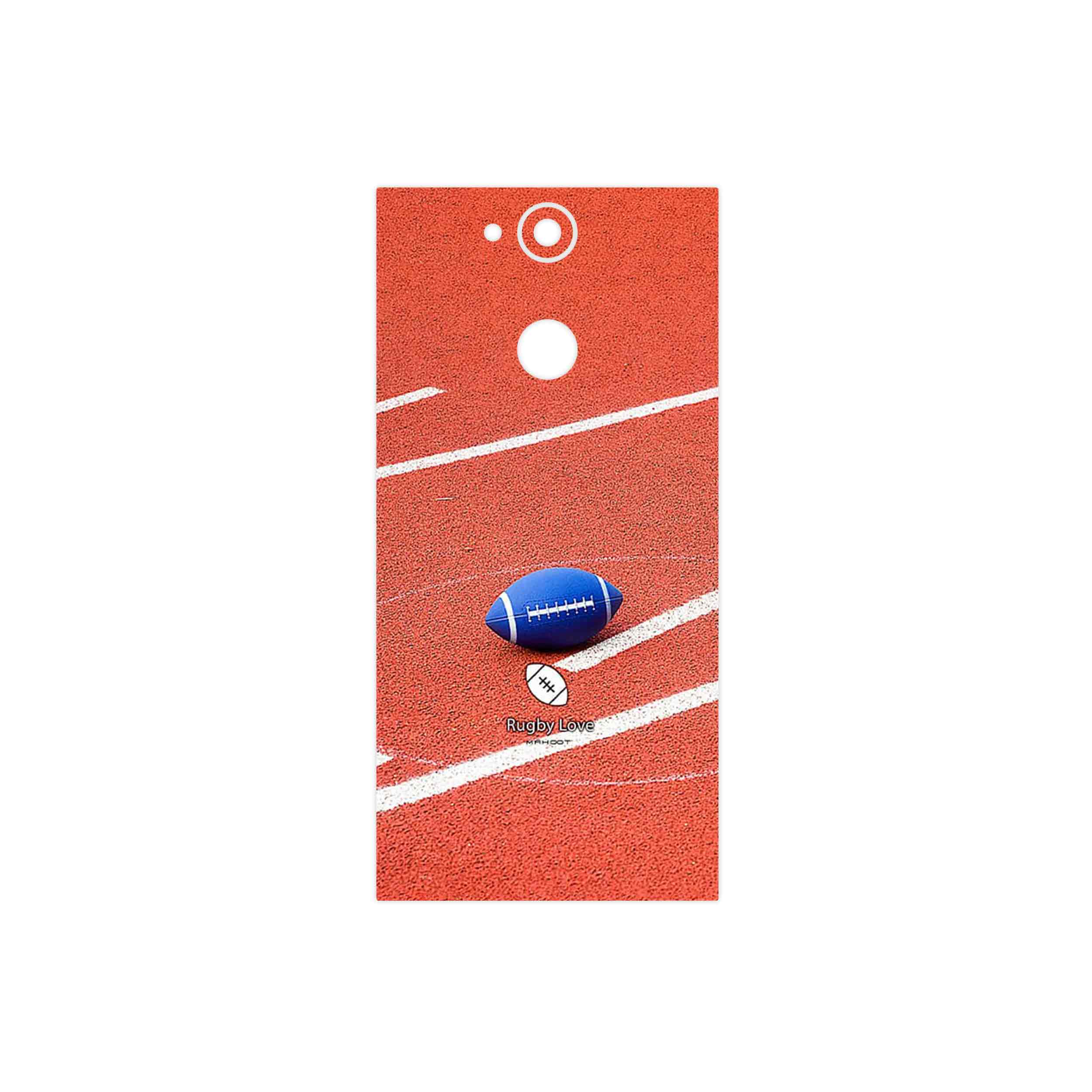 برچسب پوششی ماهوت مدل Rugby football مناسب برای گوشی موبایل سونی Xperia XA2