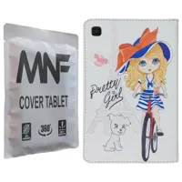 کیف کلاسوری ام ان اف طرح دختر فانتزی و برج ایفل کد M-115 مناسب برای تبلت سامسونگ Galaxy Tab A7 10.4 2020 / T505