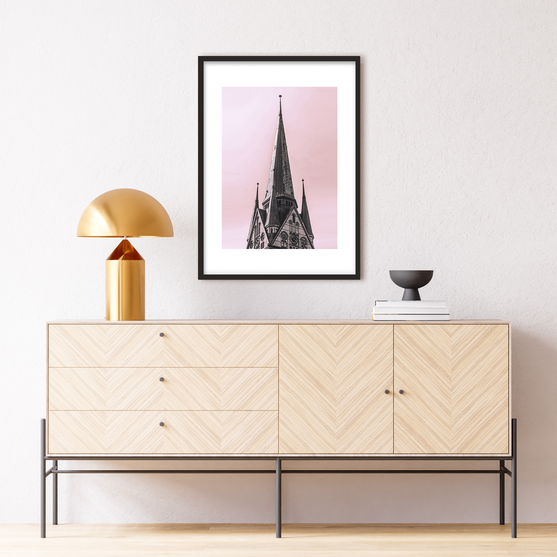 تابلو دکوراتیو فورنیمو مدل معماری گوتیک کد 1211B