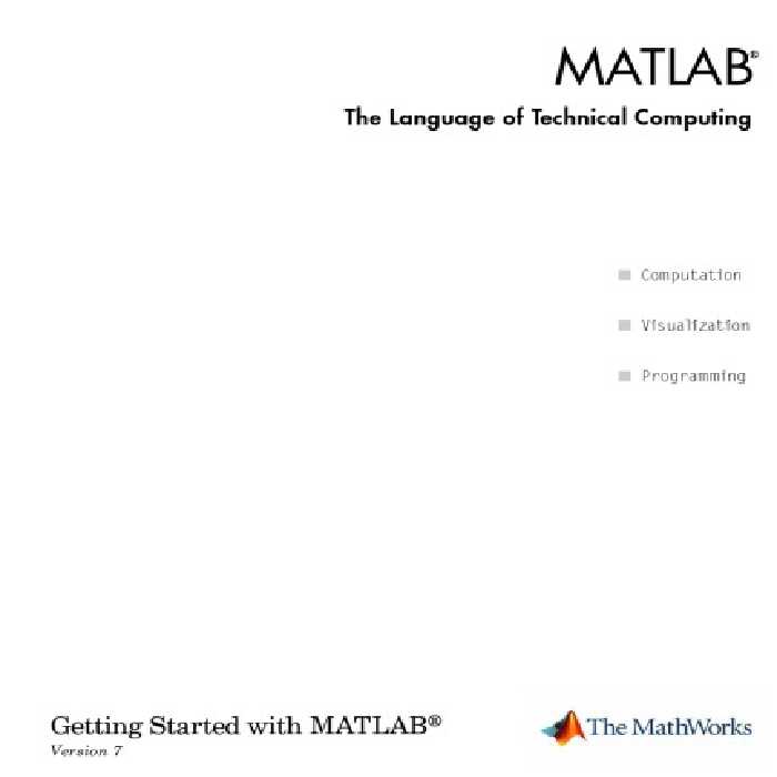 خرید و دانلود نسخه کامل کتاب MATLAB The Language of Technical Computing (Getting Started with MATLAB) ~ Version 7