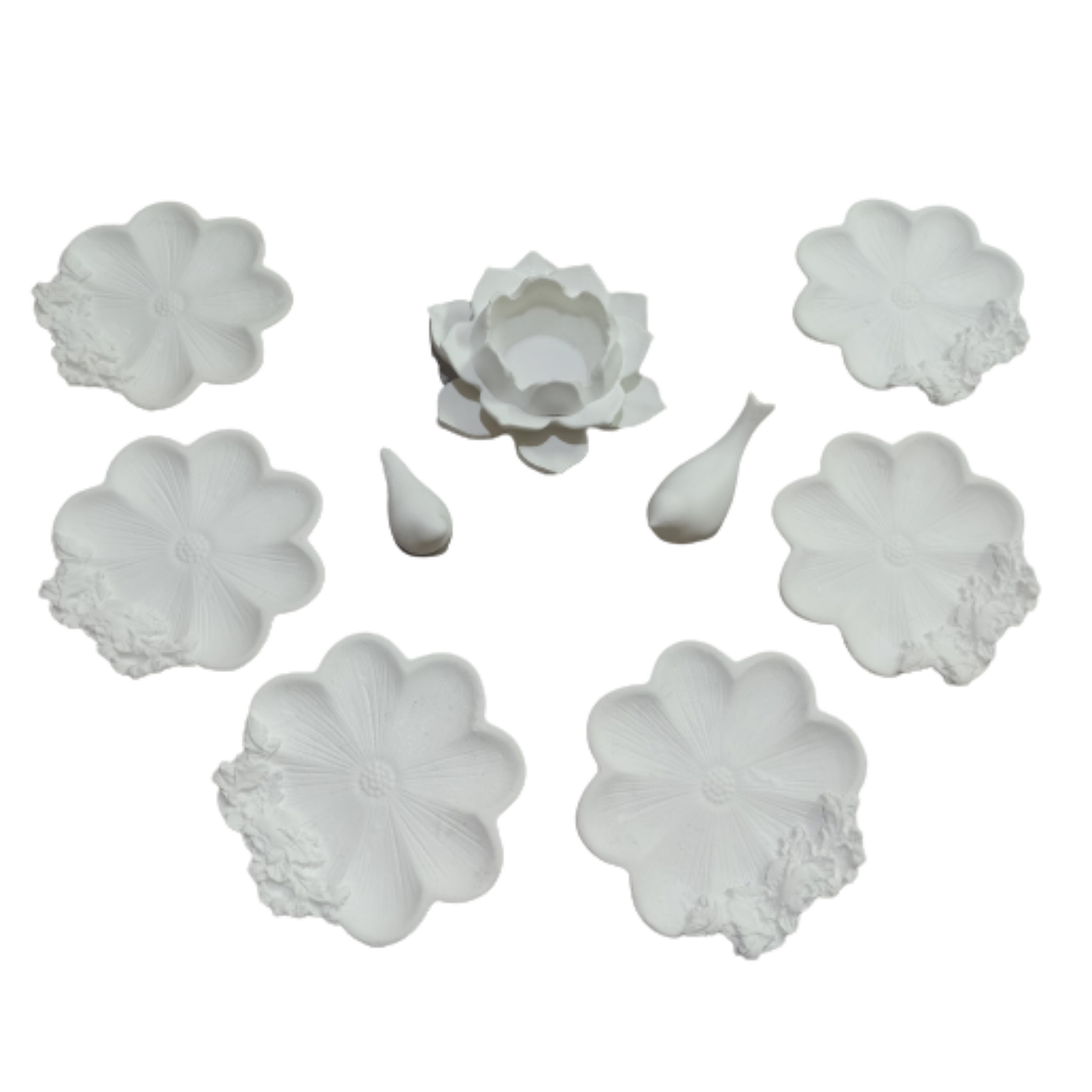 مجموعه ظروف هفت سین 9 پارچه طرح گل مرداب کد 26