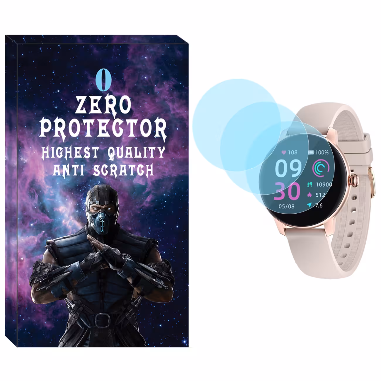 محافظ صفحه نمایش نانو زیرو مدل NZO مناسب برای ساعت هوشمند شیائومی Kieslect L11 Pro بسته سه عددی