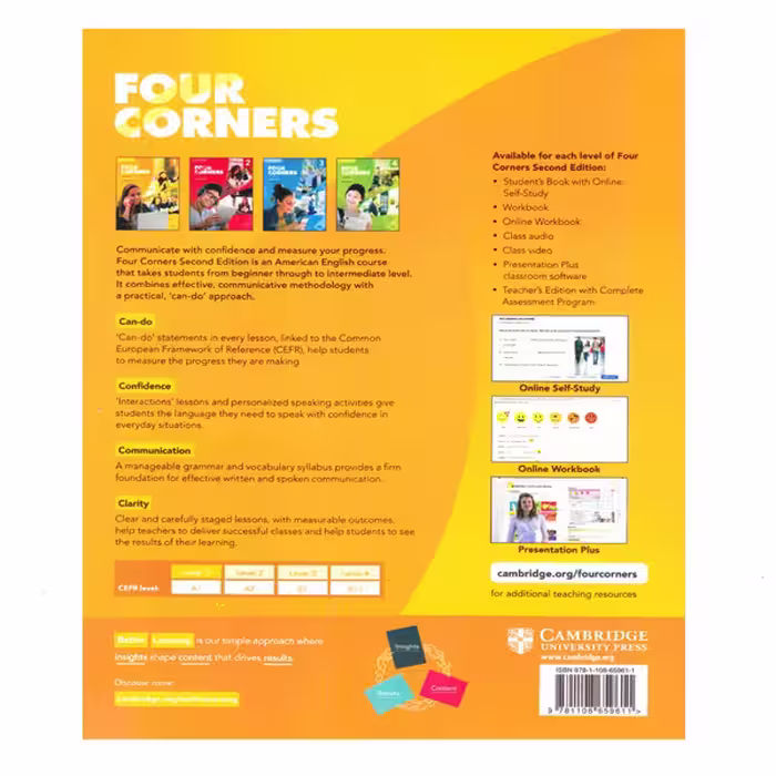 کتاب Four Corners 2nd Edition اثر Jack C. Richard And David Bohlke انتشارات سپاهان 4 جلدی
