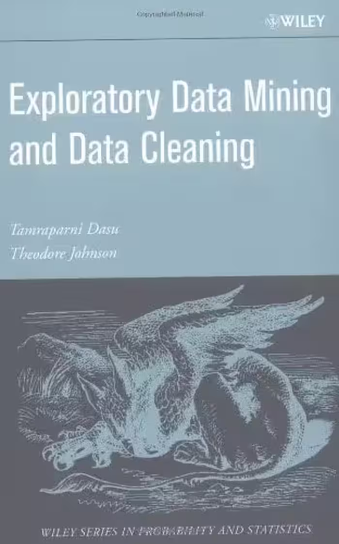 خرید و دانلود نسخه کامل کتاب Exploratory Data Mining and Data Cleaning