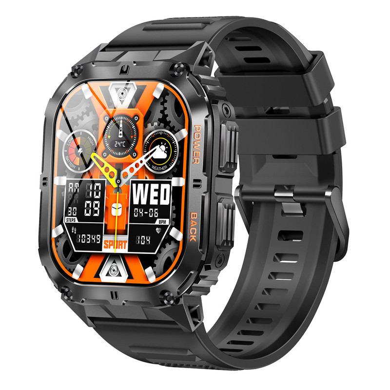 ساعت هوشمند مدل K61 دارای قابلیت های شمارنده ضربان قلب، کنترل سطح اکسیژن خون، کنترل فشار خون، کنترل موسیقی، گام شمار، ضد آب ، بند سیلیکونی | کالا مکس