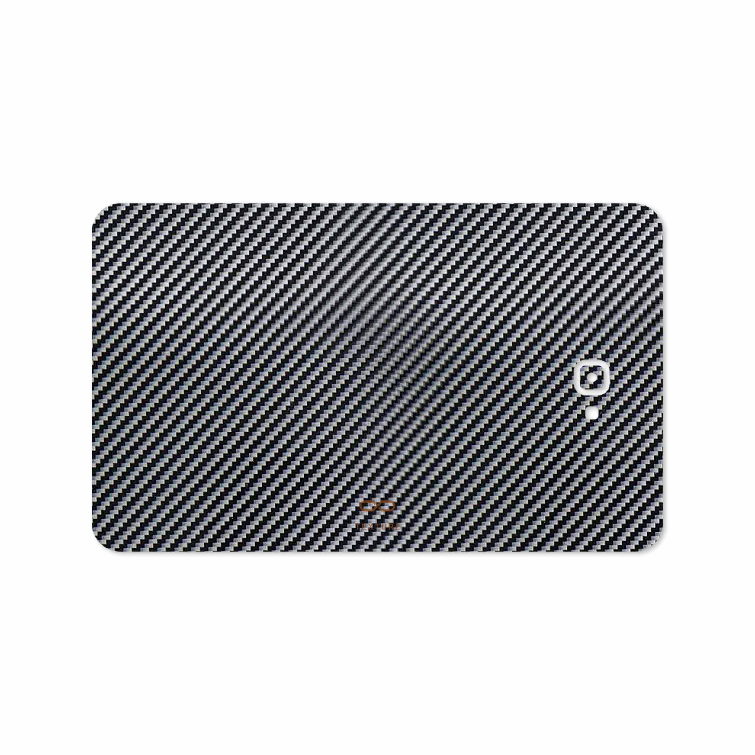 برچسب پوششی ماهوت مدل Glossy-Silver-Fiber مناسب برای تبلت سامسونگ Galaxy Tab A 10.1 2016 T580