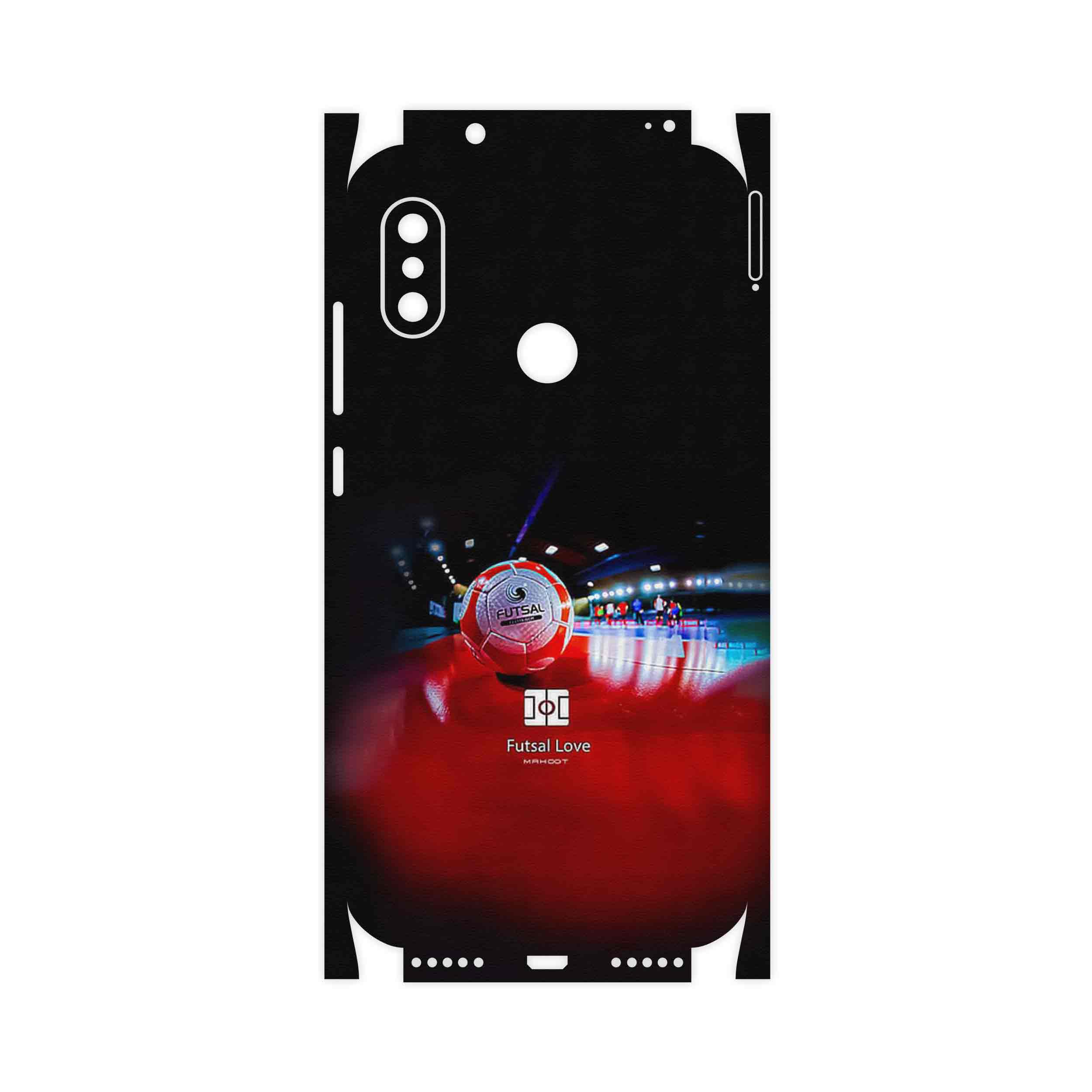 برچسب پوششی ماهوت مدل Futsal-FullSkin مناسب برای گوشی موبایل شیائومی Redmi Note 6 Pro