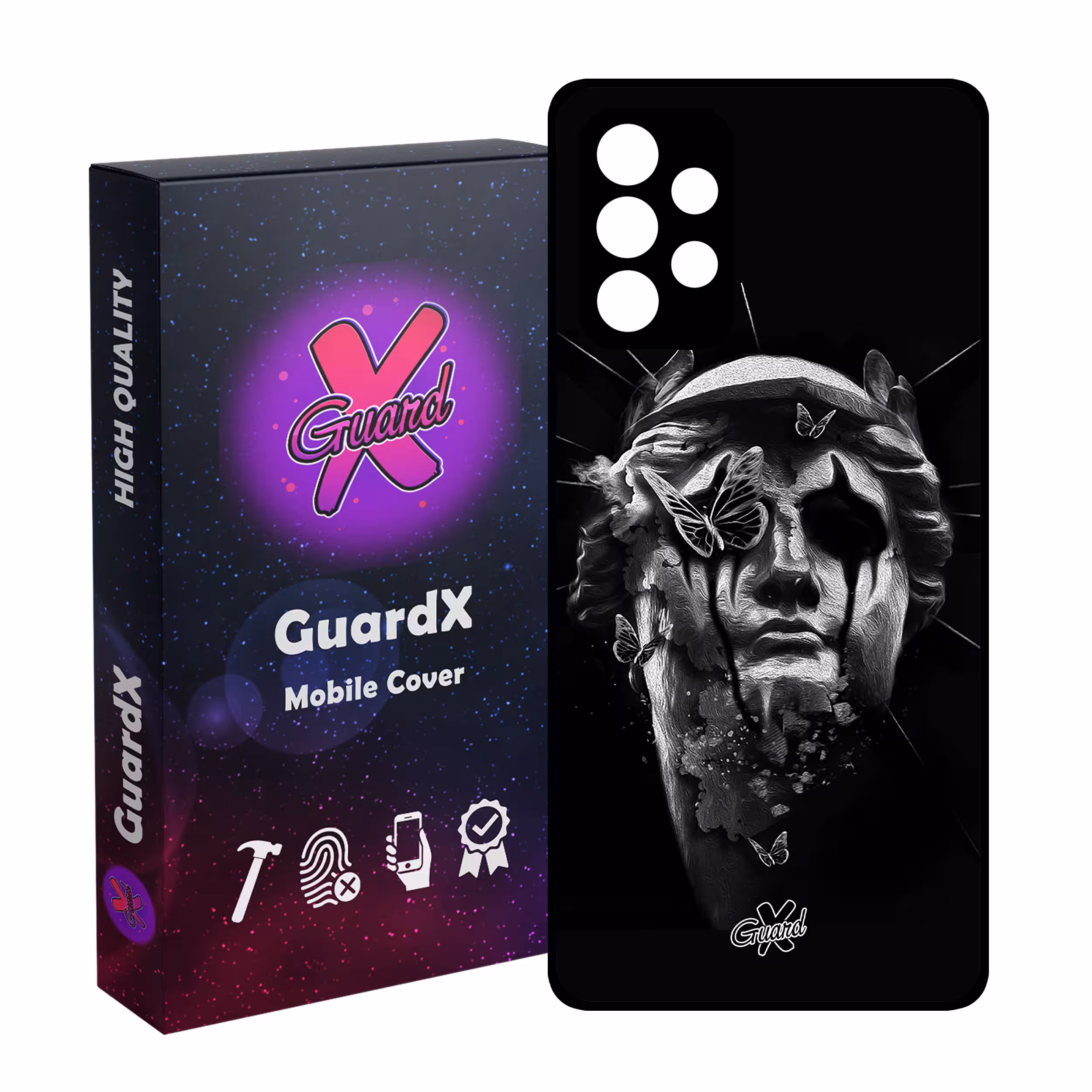کاور گارد ایکس طرح مرد مدل Glass10278 مناسب برای گوشی موبایل سامسونگ Galaxy A72