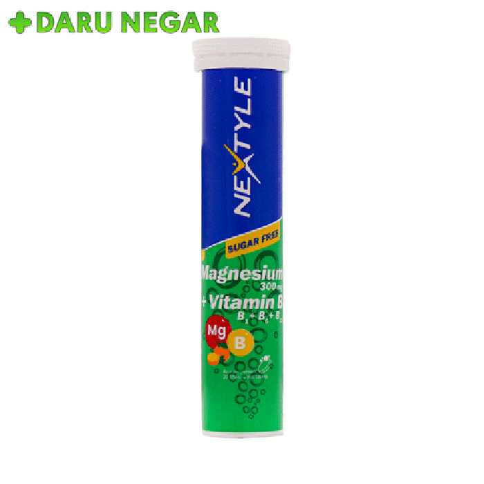 قرص جوشان منیزیم و ویتامین ب1 و ب6 و ب12 نکستایل