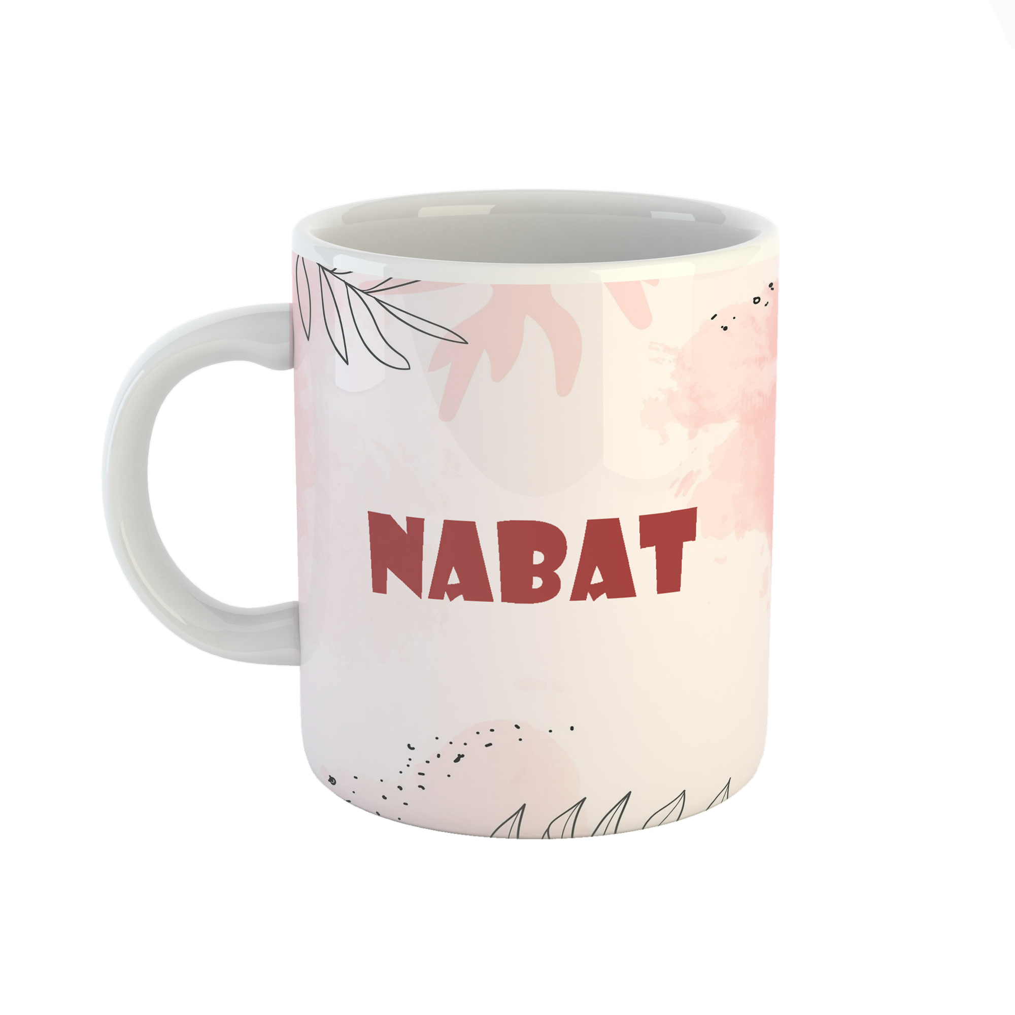 ماگ طرح اسم نبات مدل برگ کد 314