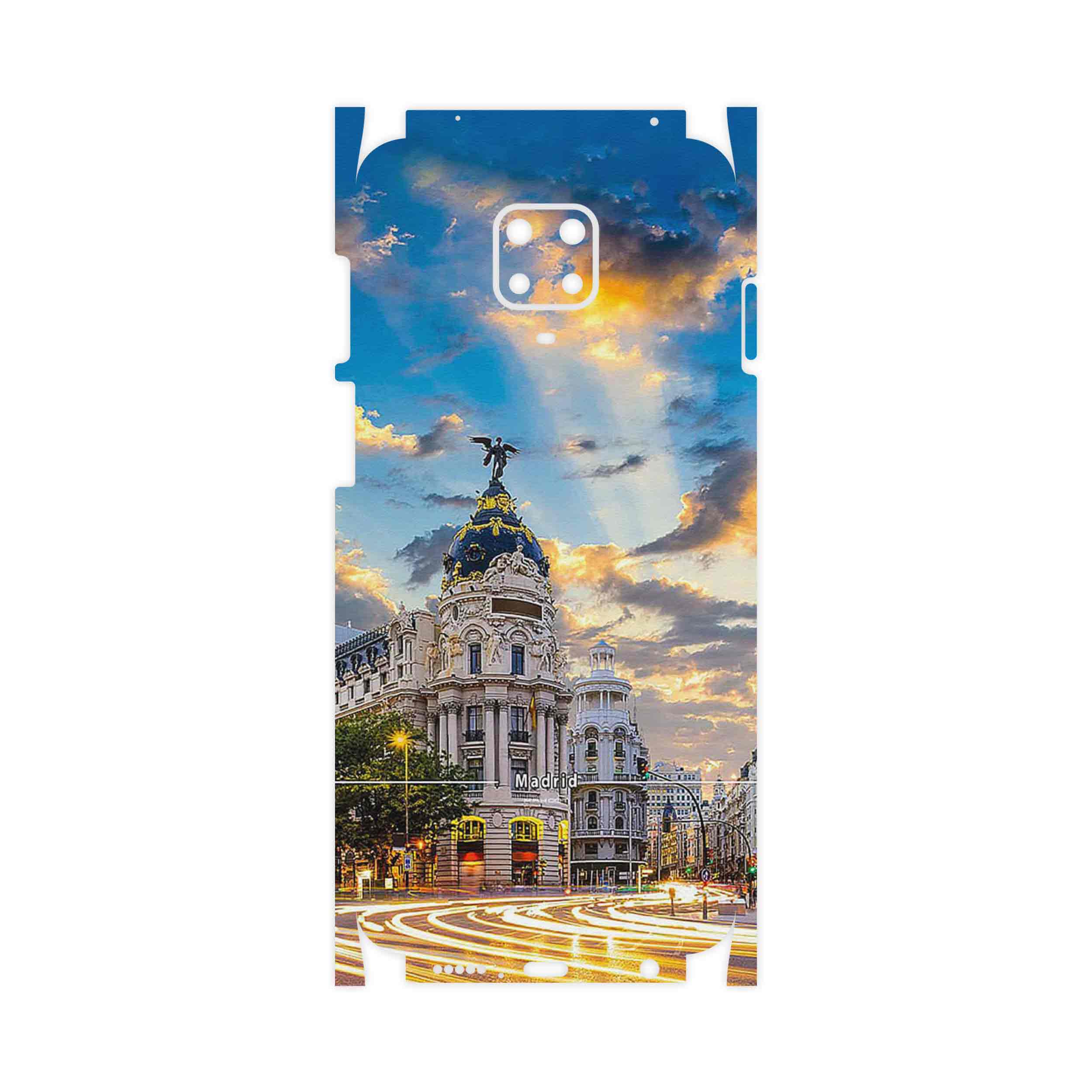 برچسب پوششی ماهوت مدل City of Madrid-FullSkin مناسب برای گوشی موبایل شیائومی Redmi Note 9 Pro
