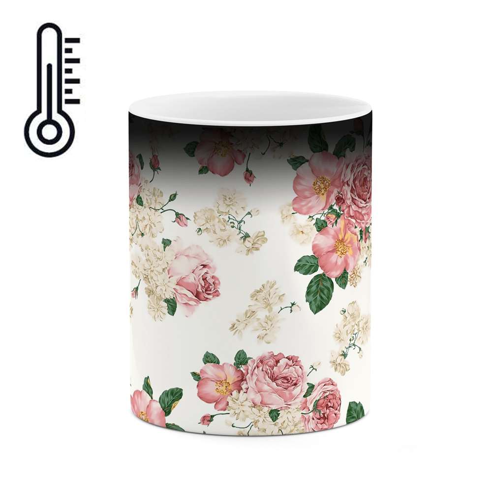 ماگ حرارتی طرح گل مدل mgp00873