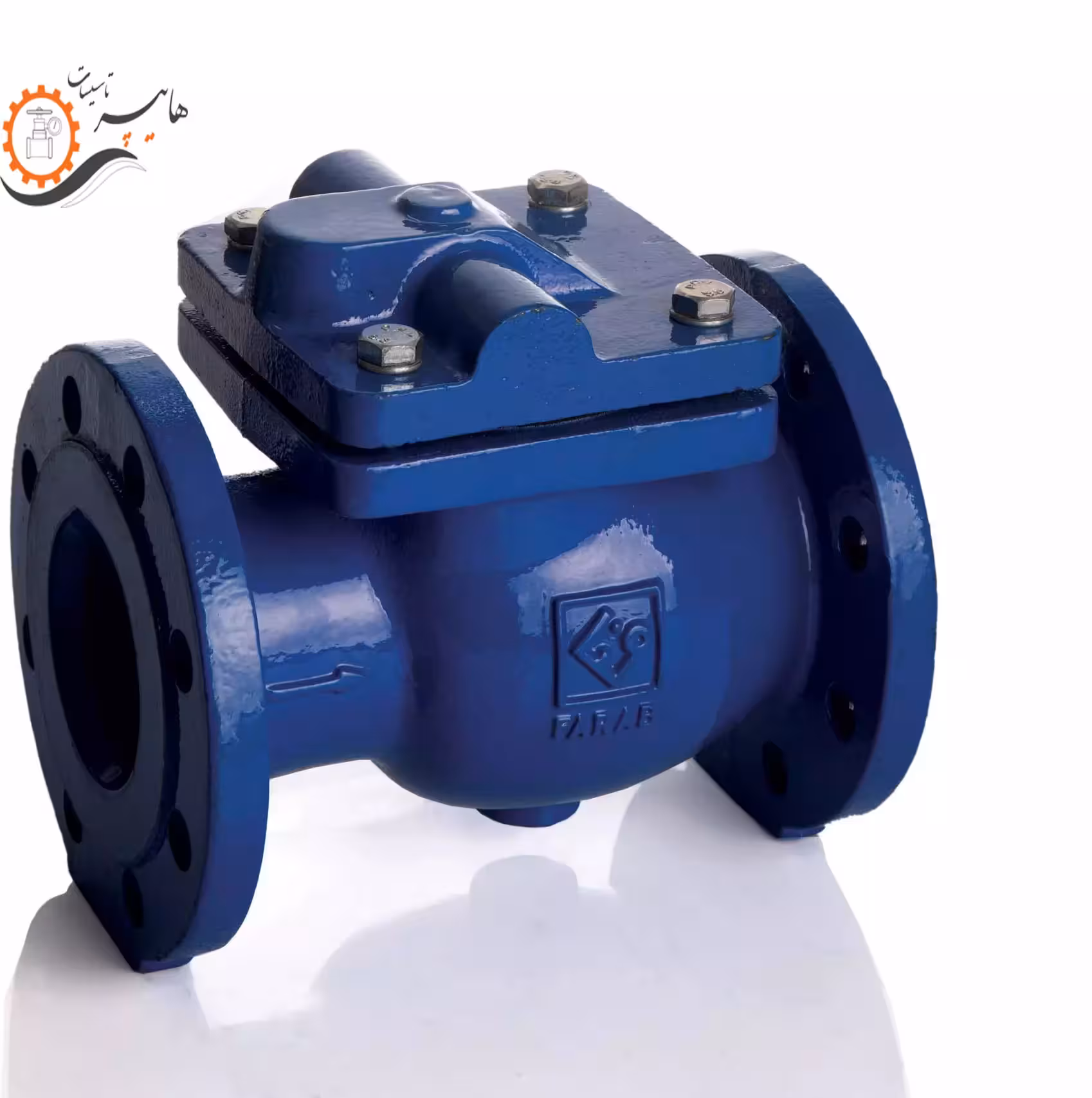 شیر یکطرفه لولایی زبانه فلزی سایز12 اینچ فاراب مدل CKM16-12