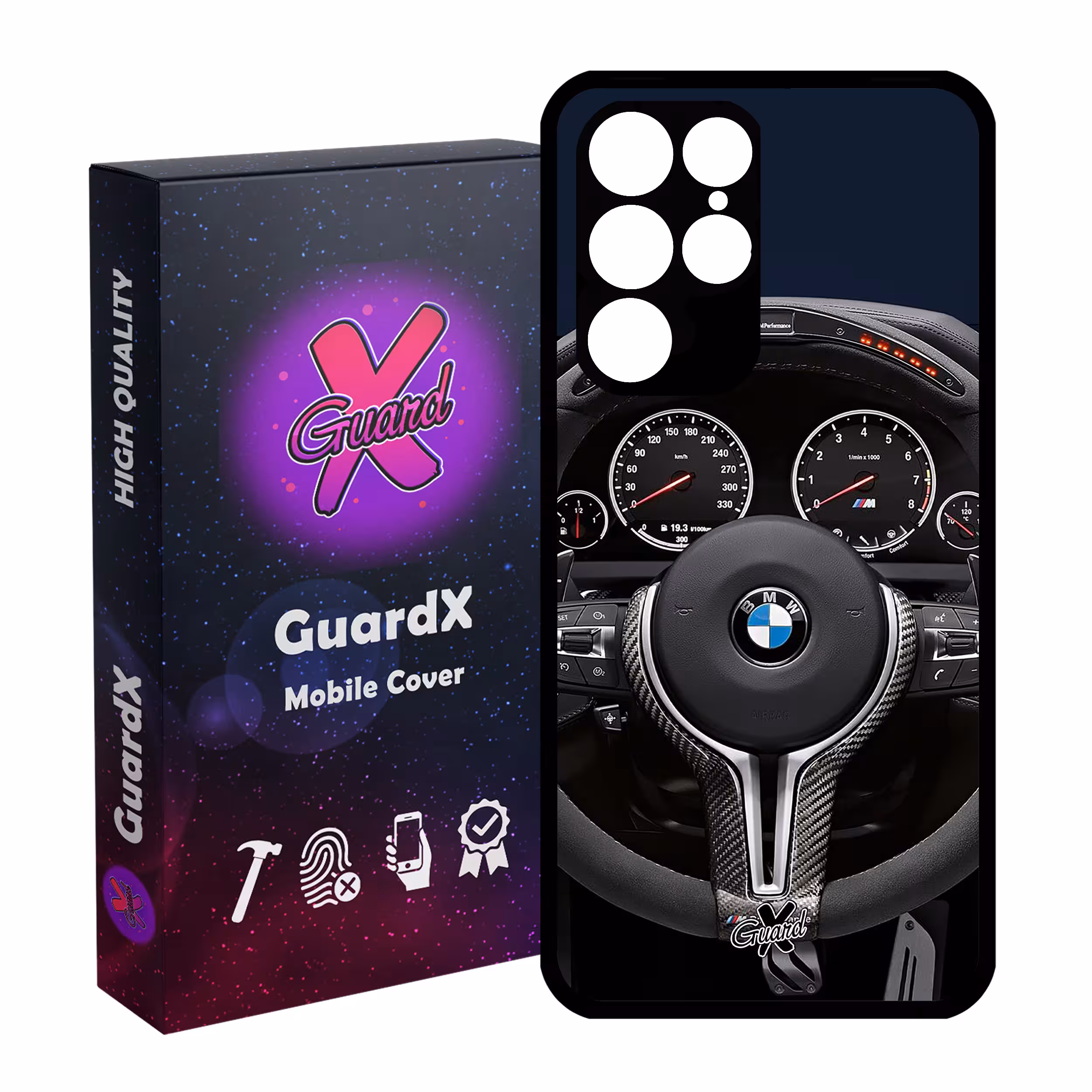 کاور گارد ایکس طرح BMW مدل Glass10345 مناسب برای گوشی موبایل سامسونگ Galaxy S22 Ultra