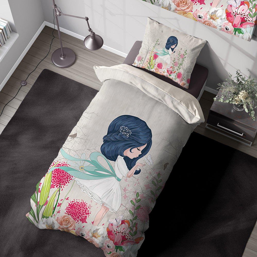 روتختی فانتزی دخترانه طرح فرشته کوچولو BAs-5217