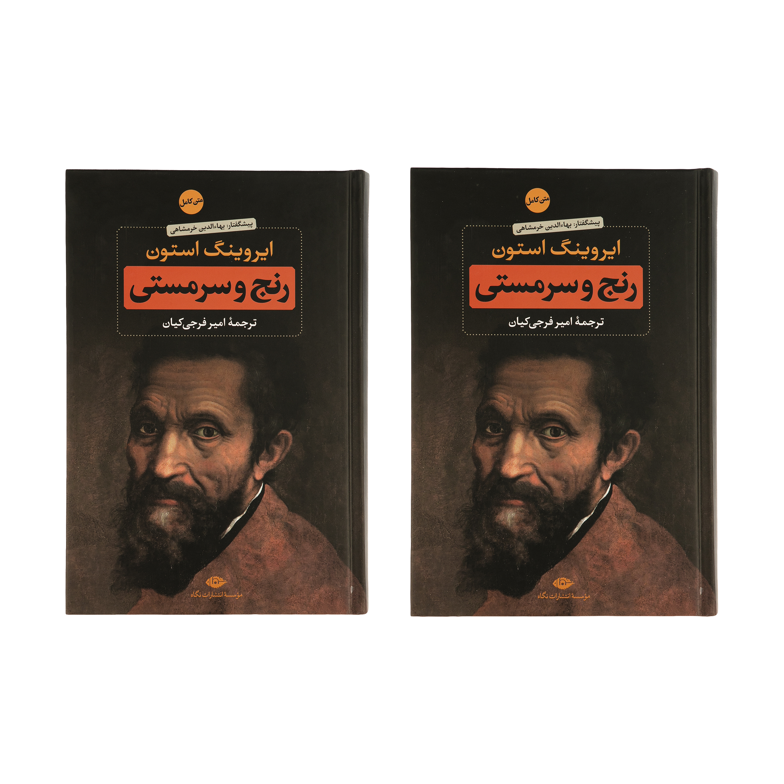 کتاب رنج و سرمستی اثر ایروینگ استون انتشارات نگاه دو جلدی 