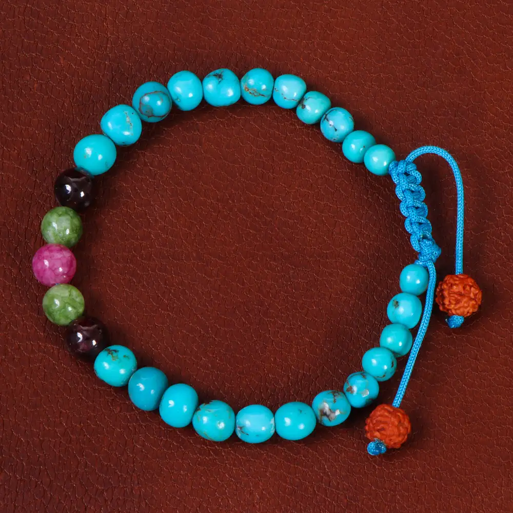 دستبند هفت چاکرا اسپرت کد 26957 - جواهری مشاهیر