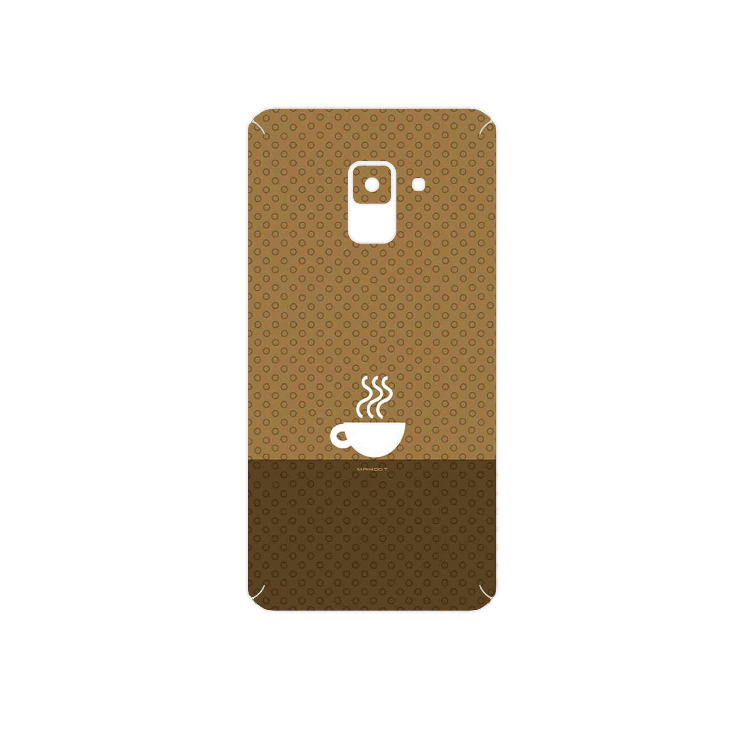 برچسب پوششی ماهوت مدل Minimal Cup of Coffee Icon مناسب برای گوشی موبایل سامسونگ Galaxy A8 2018