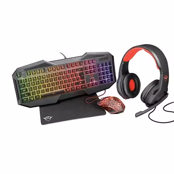 ست گیمینگ تراست مدل UK GXT 788 RW 4 in 1 Gaming Bundle