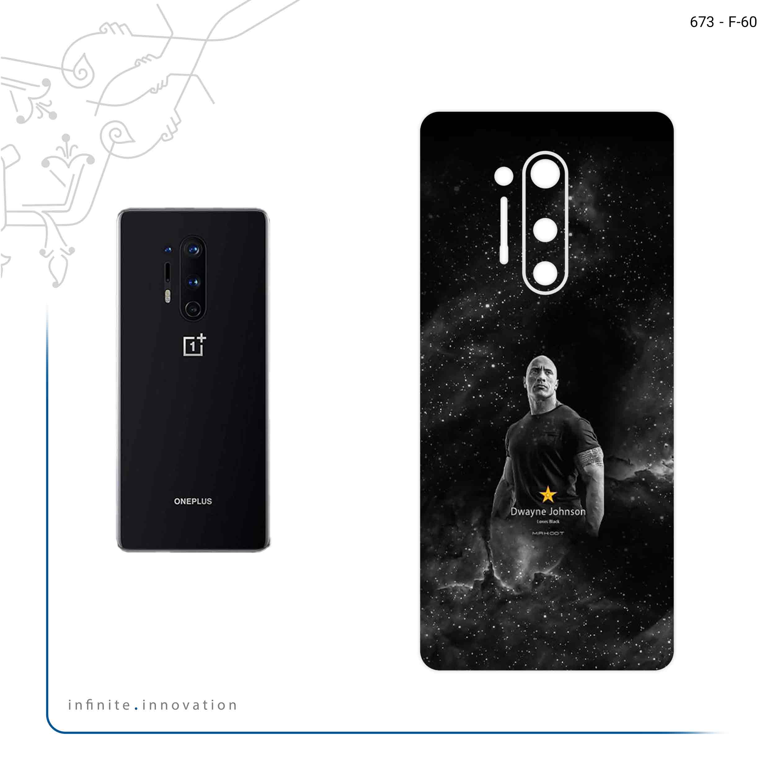 برچسب پوششی ماهوت مدل Dwayne Johnson مناسب برای گوشی موبایل وان پلاس 8 Pro