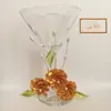  مجموعه ظروف هفت سین 6 پارچه مدل گیلاس طرح گل چیپسی کد 03