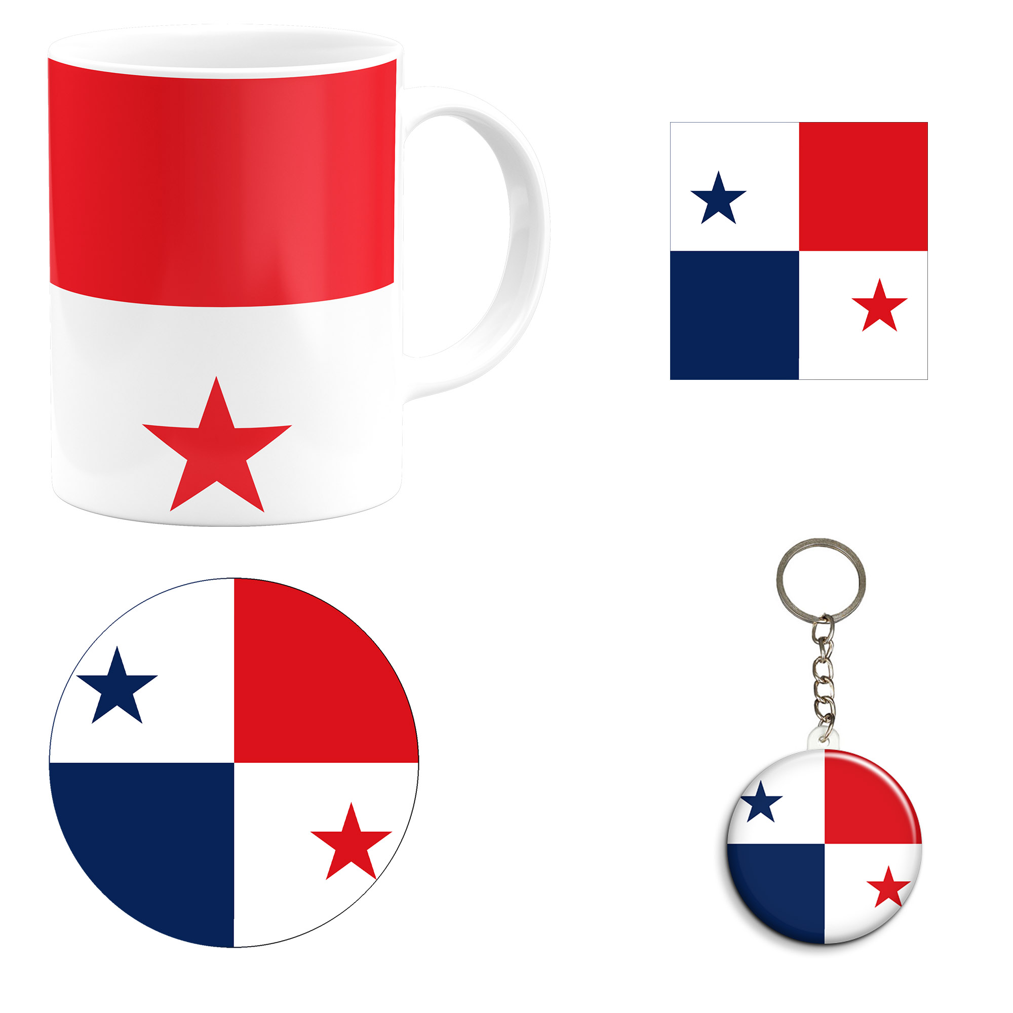 ست هدیه ماگ طرح پرچم پاناما مدل Panama کد M1