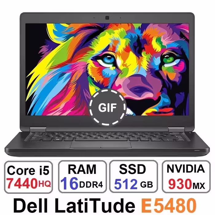 لپ تاپ دل Dell Latitude E5480 Core i5 7440HQ و SSD 512