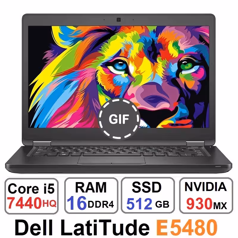 لپ تاپ دل Dell Latitude E5480 Core i5 7440HQ و SSD 512