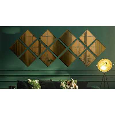 آینه مدل مربع لوزی طرح we1212