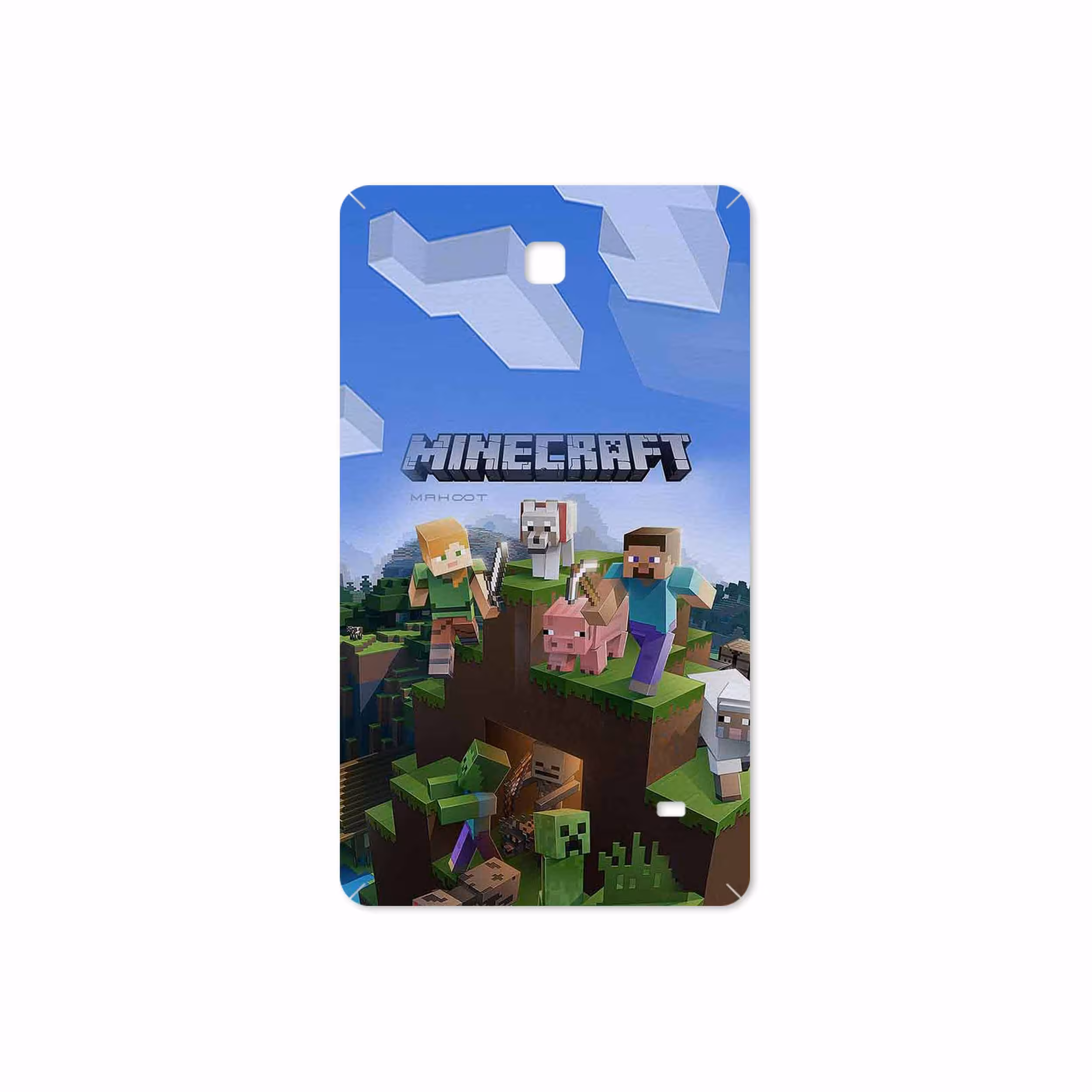 برچسب پوششی ماهوت مدل Minecraft-Game مناسب برای تبلت سامسونگ Galaxy Tab 4 7.0 2014 T231