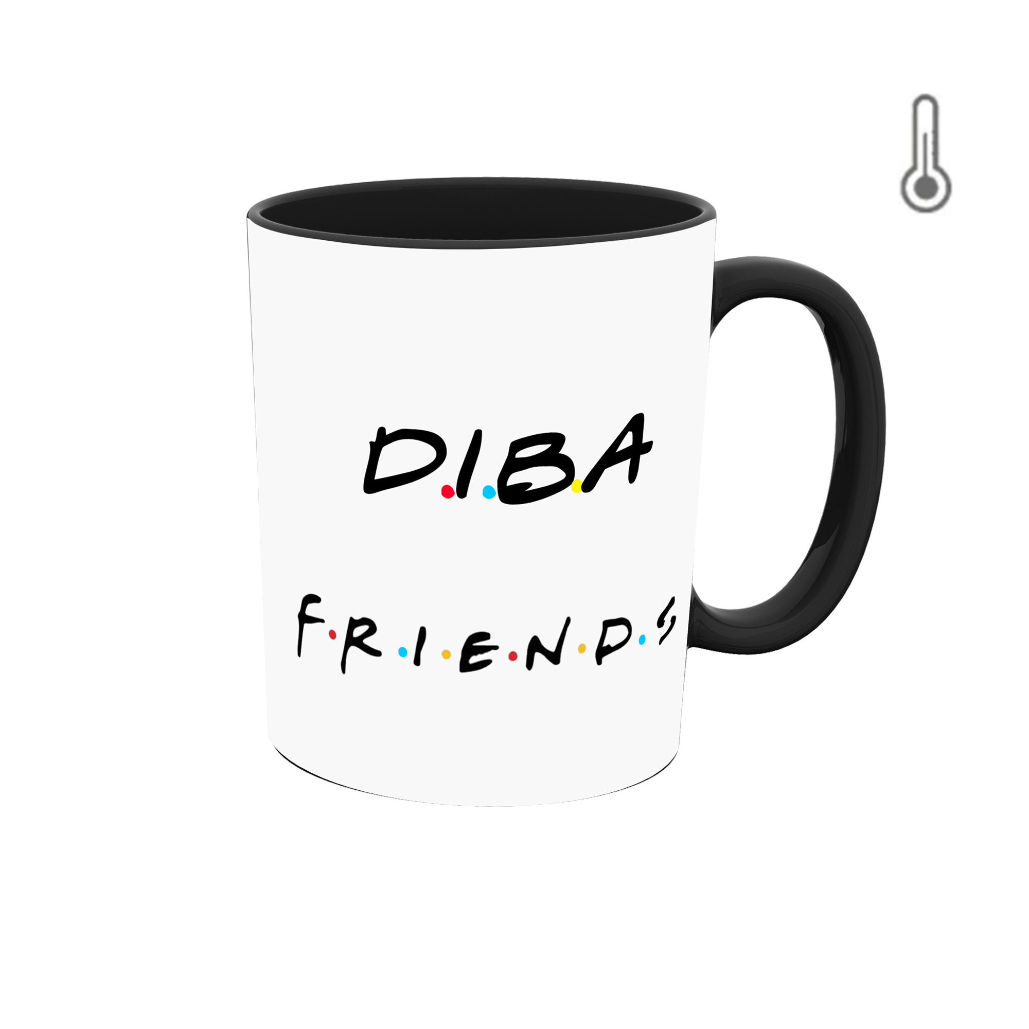 ماگ حرارتی طرح اسم دیبا مدل Friends