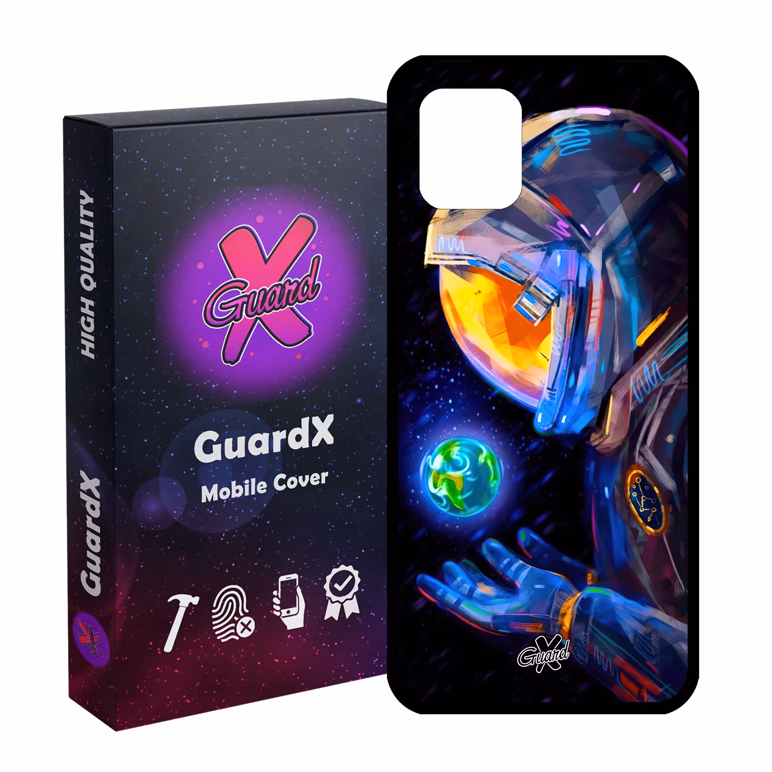 کاور گارد ایکس طرح فضانورد مدل Glass10496 مناسب برای گوشی موبایل سامسونگ Galaxy Note 10 Lite / A81