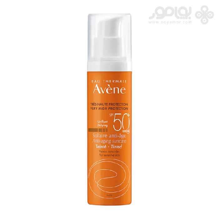فلوئید ضد آفتاب رنگی اون مدل ANTI AGE حاوی SPF50 حجم 50 میل