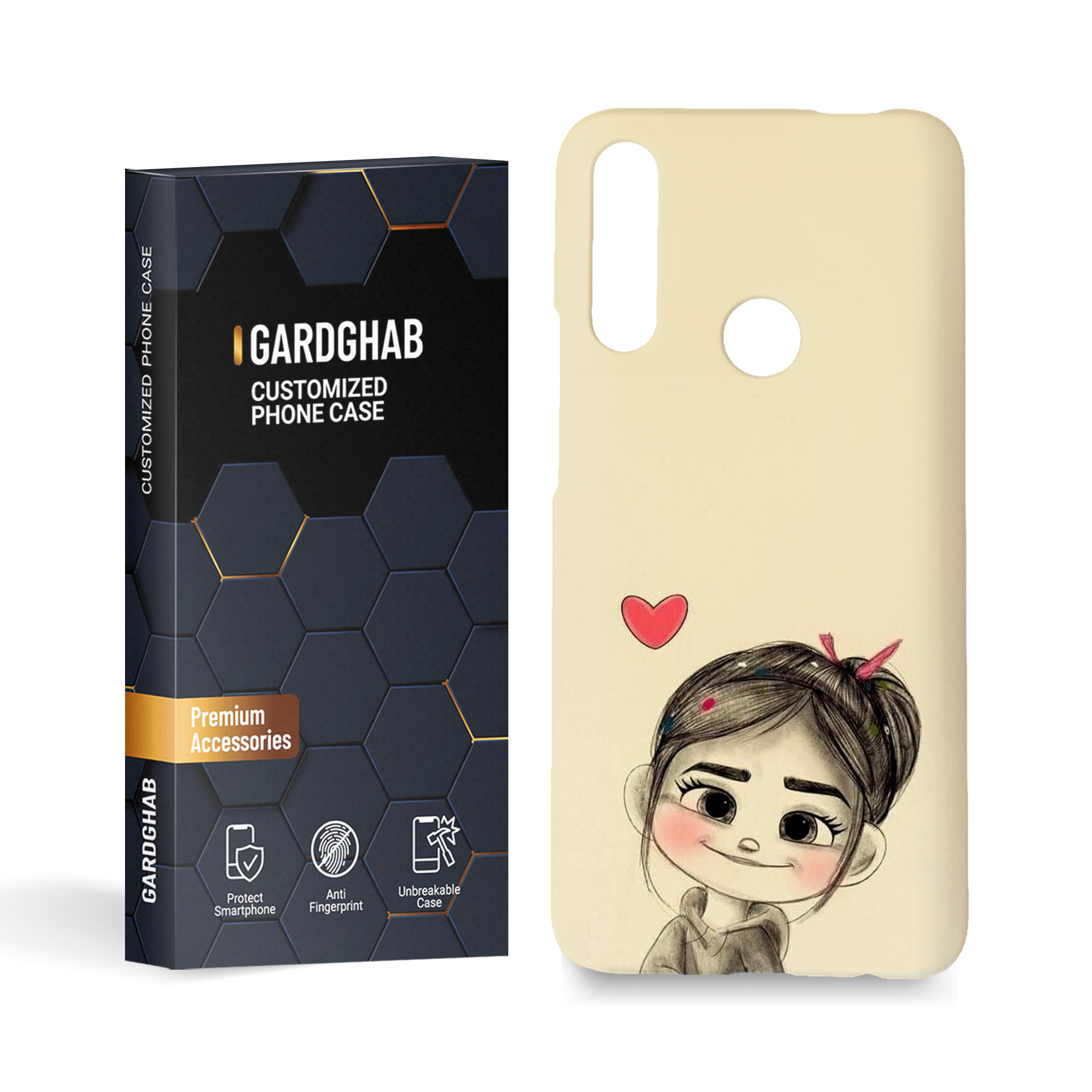 کاور گارد قاب مدل دخترانه مناسب برای گوشی موبایل هوآوی Y9 Prime 2019 / P Smart Z 