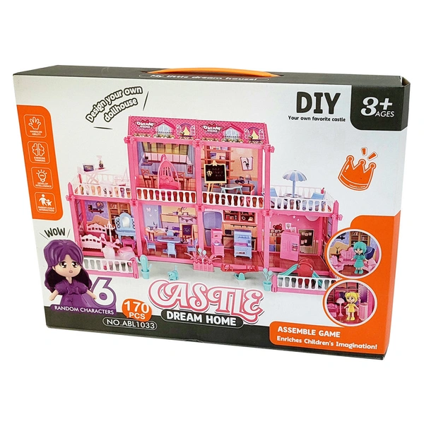 خانه عروسک ساختنی سایز بزرگ آیتم 1033