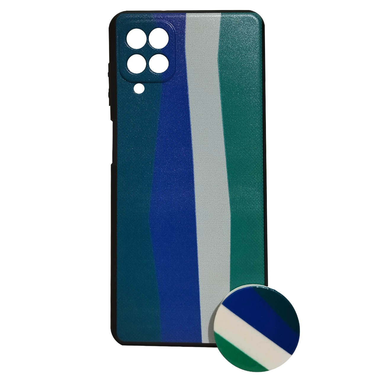 کاور کد 01726 مناسب برای گوشی موبایل سامسونگ Galaxy A12 به همراه پایه نگهدارنده